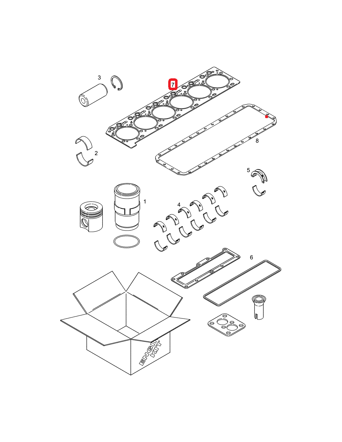 Gasket, Cylinder Head Cummins 3943366, 3943902, 3967059, 87775155, J943366, B39533