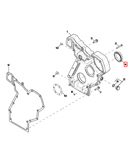 Simering Distributie 60x85x10.5 mm John Deere RE542195, RE529775