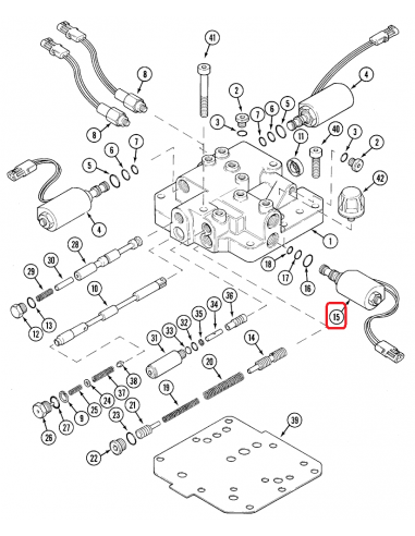 Solenoid 4x4 Case 1971474C3, 1971474C1, 1971474C2, 117547A1, 117547A2, 117547A3, 1346372C1, 1346372C2, 1976896C2, 19