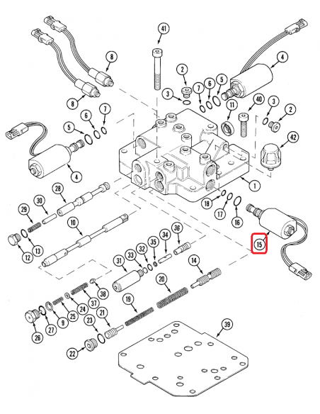 Solenoid 4x4 Case 1971474C3, 1971474C1, 1971474C2, 117547A1, 117547A2, 117547A3, 1346372C1, 1346372C2, 1976896C2, 19