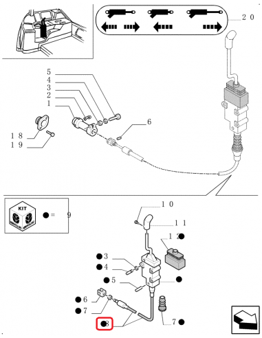 Distributor Cable 1130 mm Case IH, Fiat, New Holland 81862773, 81865857, F0NNM847BB