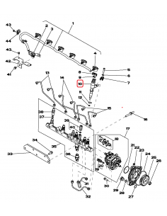Electronic Injector (TYPE 73 -1000CC) Reman John Deere RE530362, RE531209, RE546784, SE501925, DZ100212, 095000-6310