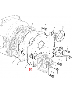Gasket, Clutch Housing/Transmission Oil Pump John Deere R95900 2