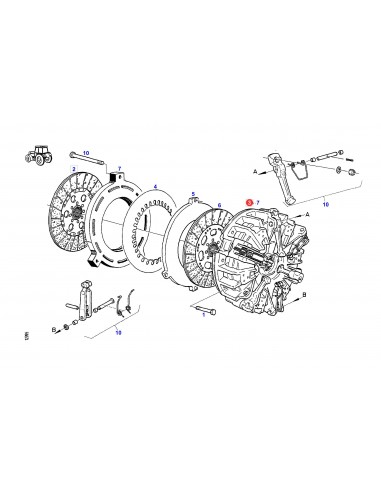 Clutch Pressure Plate 330 mm 41x45 Z-22 Fendt E210.103.100.040, E210103100040