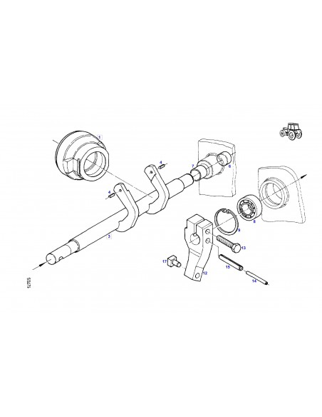 Clutch Shaft Fendt H210103100013