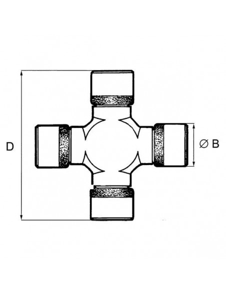 Cruce Cardanica 35x87 mm 1975562C1, AL38516, AL38517, RE23191, F281303022100, F281303022110, F281303022110 Cruce Cardanica 35x87 mm 1975562C1, AL38516, AL38517, RE23191, F281303022100, F281303022110, F281303022110