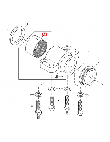 Bushing 51x77x81 mm  John Deere R125974