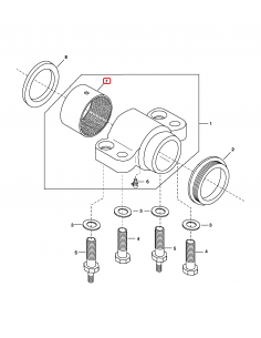 Bushing, Pivot Pin 51x55.5 mm John Deere R109808, R65828 2