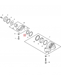 Thrust Washer 2.3 mm MFWD John Deere R124958 2