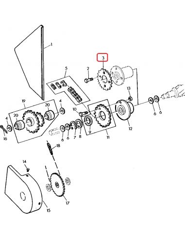 Pinion Lant Z-25 John Deere CC31200, E86317, A-E86317