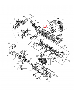 Schimbator de Caldura (EGR) (IT4) John Deere RE549738 2