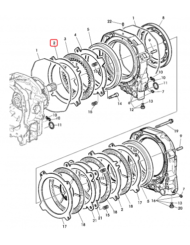 Placa Intermediara Ø 238x334x3.2 mm Z-4 (3Rd) John Deere R169442, R216291