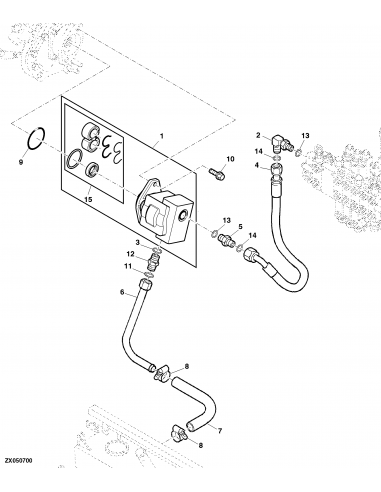 Hydraulic Pump 45 Cm3 AZ54257, 7059111012, PGP625A0450CD1H3VT4B1B1H8, PGP625A0450CD1H3VH9B1B1H8, 8682-902-OFF, 8682902OFF