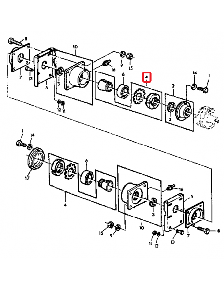 Sleeve 45x70x35 mm H210 John Deere AZ40236, Claas 0002358820, 0007350360, 235882.0, 735036.0