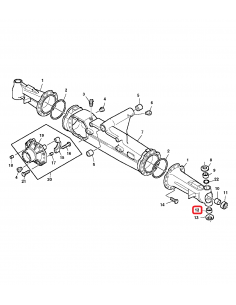 Trunion Bearing Ø 27.8x52x16 mm 0115714, C115714, CA0115714, CAR115714, CARR115714, 0123726, C123726, CA0123726, CAR123726, CARR 2