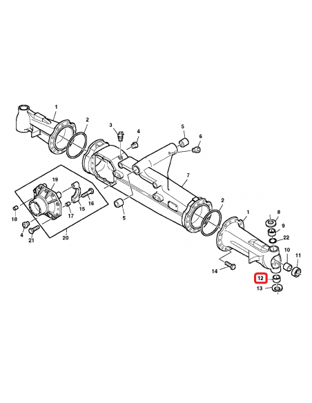 Trunion Bearing Ø 27.8x52x16 mm 0115714, C115714, CA0115714, CAR115714, CARR115714, 0123726, C123726, CA0123726, CAR123726, CARR