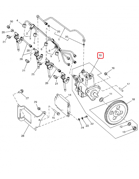 Fuel Injection Pump 12V John Deere RE515464, RE516263, RE518166, RE518087, RE568070, SE501235, STANADYNE DE2435-5805, DE24355805