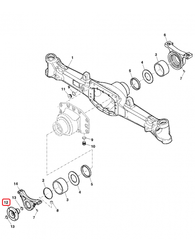 Flansa Diferential Z-22 John Deere SU21065, 725.04.051.01