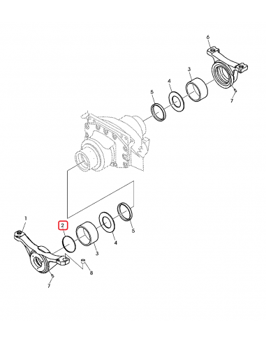 O-Ring John Deere R271460, R271460A, VKH3946, 001.05.3333, 001053333