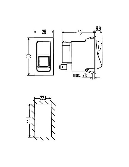 Buton/Comutator, Lumini de Avarie Case IH 194114A1, 1955156C1, 1983283C1, 2018101042, 245908C1, 3221208R1, 3221208R2, 07070293,