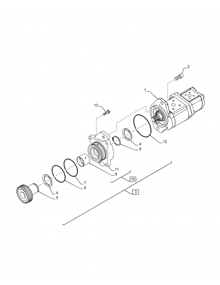 Pompa Hidraulica 29.62 CC New Holland 47456761, 0517768003, 1519222461, 817241