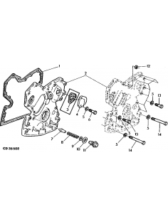 Garnitura Capac Distributie John Deere R119269, R121314, R126513, R97454, T20155