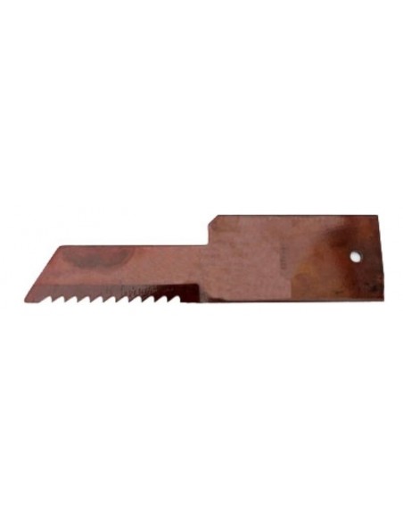 Flail Knife, Chopper 198x50x3 mm - Ø 6.5 mm John Deere Z59033, HXE13024, Biso 28-09Z, 28.274.024-0000, 89516450, Massey Ferguson