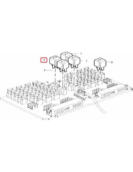 Relay John Deere AZ41825, V23134-M52-C642, 12V, ++1547