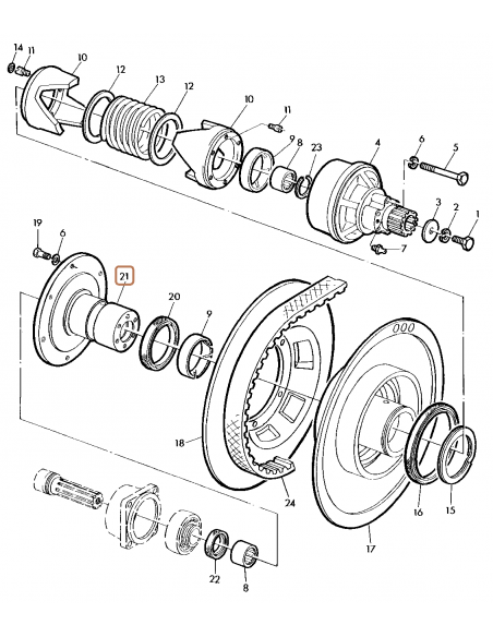 Hub, Variable Cylinder Sheaves John Deere Z11581