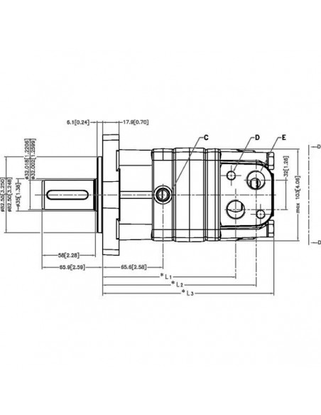Motor Hidraulic Danfoss OMS160, 151F0503, 151F0503-3