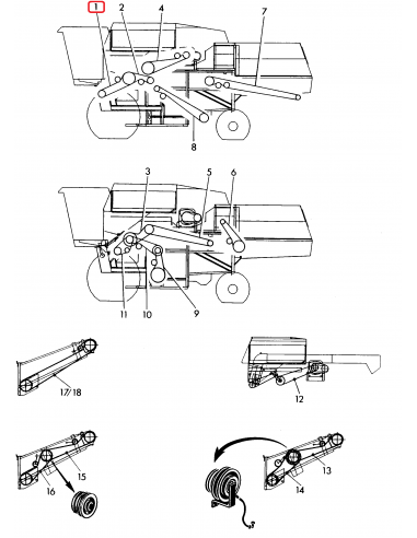 Curea Dubla 2HC-3110 mm John Deere Z61151