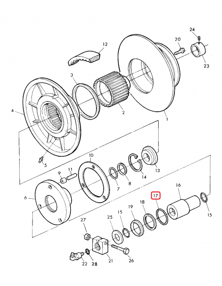 O-Ring, Variable Cylinder Sheaves John Deere Z44828