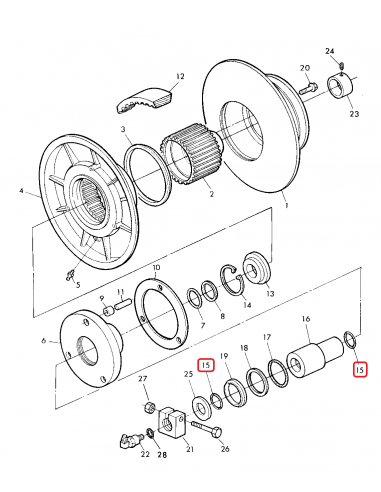 O-Ring, Variable Cylinder Sheaves John Deere Z64622, Z42027