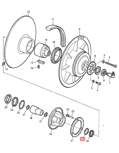 O-Ring Variator Toba John Deere Z42028