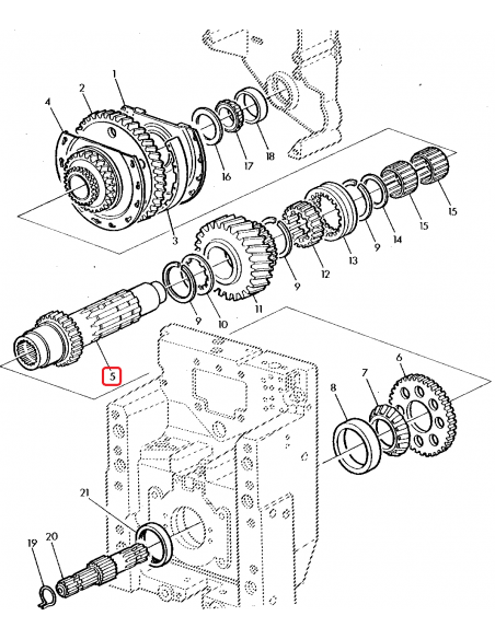 Ax Priza Putere 267.5 mm Z-26/12*Z-33 John Deere L101903