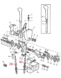 Cablu Cutie Viteze 2860 mm John Deere AZ34571 2