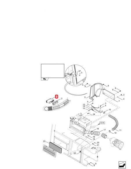 Assy, Manual Control AC 87337660, 880069