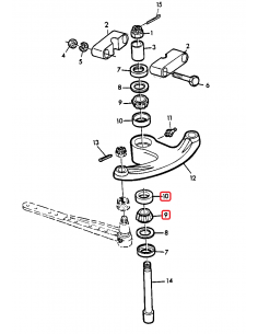 Rulment Conic 20.62x49.2 mm John Deere JD7257+JD8128 2