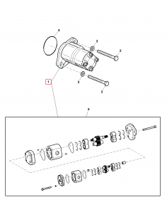 Hydraulic Pump 28 Cm³  John Deere SJ13608, RE264112