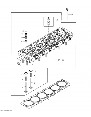 Cylinder Head Gasket John Deere R525541, DZ111356