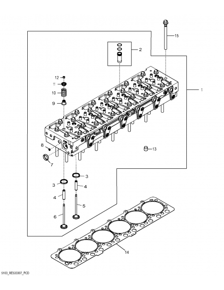 Cylinder Head Gasket John Deere R525541, DZ111356
