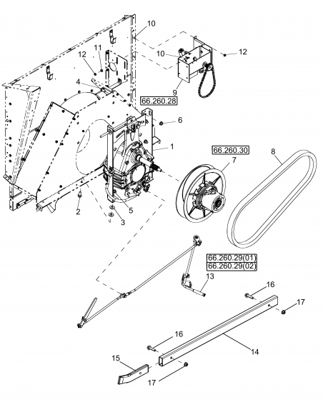 Curea Rotor 2840 mm Case-IH/New Holland 84194650, 87301455, 413159A1, 413159A2, 51529626 Curea Rotor 2840 mm Case-IH/New Holland 84194650, 87301455, 413159A1, 413159A2, 51529626