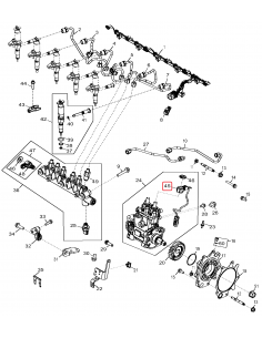 Electrical Terminal Connector, Fuel Injection Pump John Deere RE569728 2