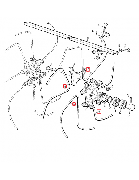 Reel Spring Tine, Cross Shaker Stars John Deere Z30931