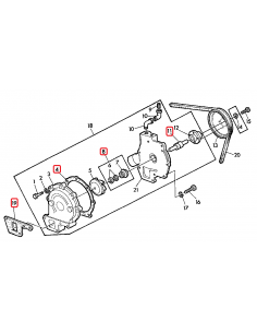 Water Pump Repair Kit John Deere R51683, R54955, AR63573, R54955, RE17528, TY6741, R42406, R43417, R520524, 2