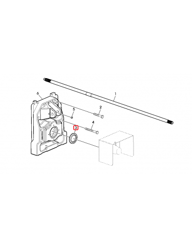 Oil Seal, PTO Housing Ø 66.73x95.22x13 mm John Deere AL76984
