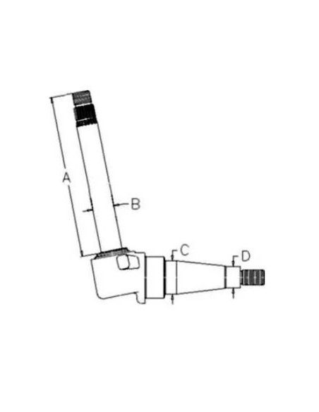 Steering Knuckle, Spindle RH Case IH 1315374C1, 1315374C2