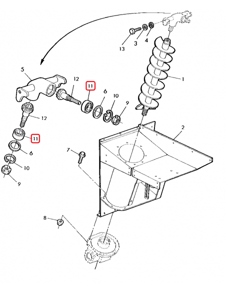 Bearing 34x64 mm John Deere AZ37456, Z-532066.22, Z53206622