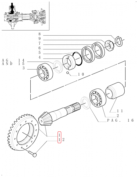 Grup Conic (Pinion & Coroana) Z-10/34T - SET