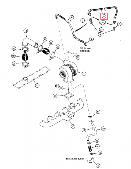 Furtun Flexibil Turbo 9.53x385 mm 1483938, 3921530, 76192457, 87773029, E156499